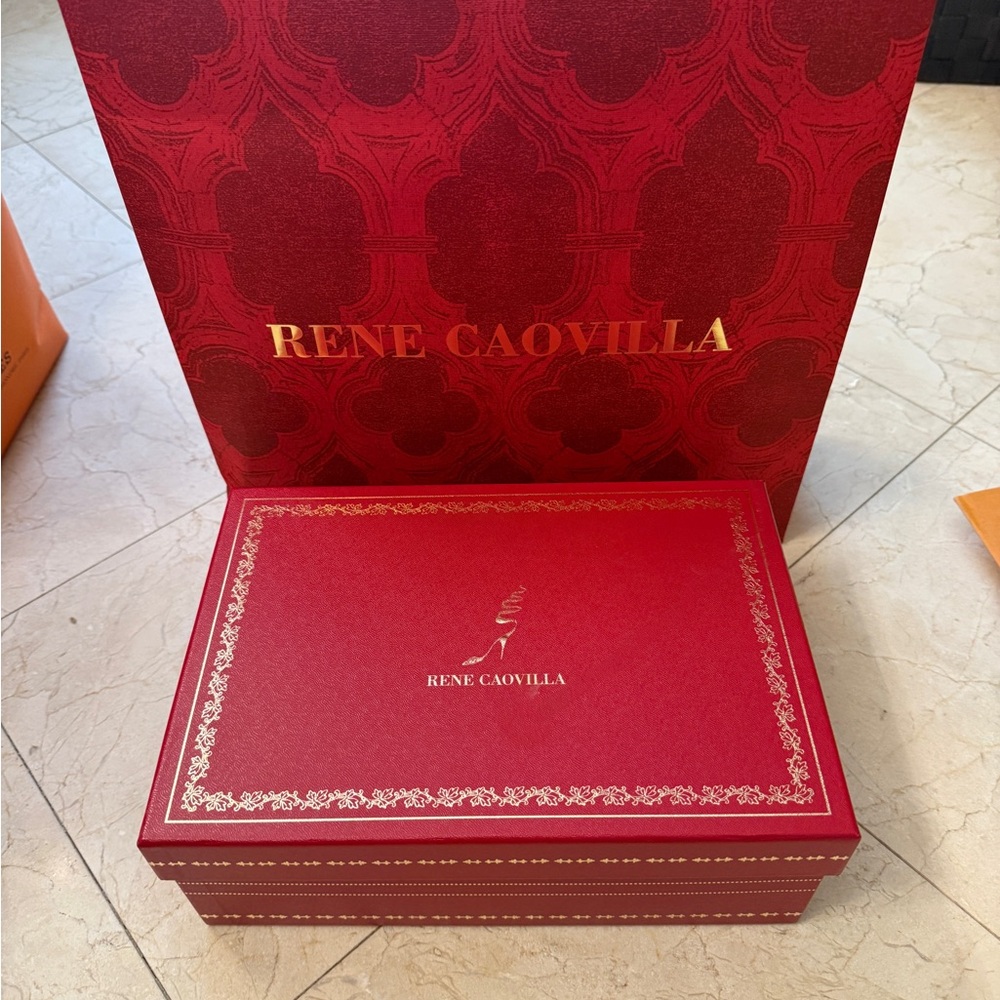 Rene Caovilla Shoe box with Shopping Bag